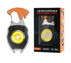 Multifunctional LED Rechargeable Keychain Light  (নাম্বার সহ চাবির রিং free )