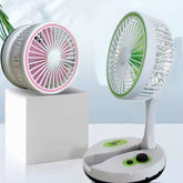 রিচার্জেবল ফোল্ডিং ফ্যান উইথ লাইট