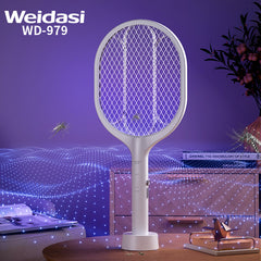 Weidasi New Self-recharging 2-in-1 Electric Usb Mosquito Swatter Anti-mosquito Racket Bat