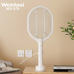 Weidasi New Self-recharging 2-in-1 Electric Usb Mosquito Swatter Anti-mosquito Racket Bat