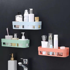 1 Pcs Kitchen And Bathroom Wall Shelf Square