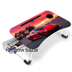 Printed Laptop folding Table CAR