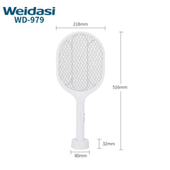 Weidasi New Self-recharging 2-in-1 Electric Usb Mosquito Swatter Anti-mosquito Racket Bat