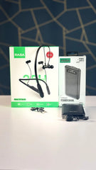 2-in-1 Deal: BT-Sports Neckband RABA 25H + 10000mAh Power Bank RABA