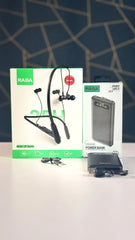 2-in-1 Deal: BT-Sports Neckband RABA 25H + 10000mAh Power Bank RABA