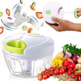 Hand manual pull cord vegetable garlic food processor pulling chopper