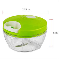 Hand manual pull cord vegetable garlic food processor pulling chopper