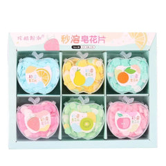 Portable Travel Boxed Mini Soap Paper 1 Box Multicolor
