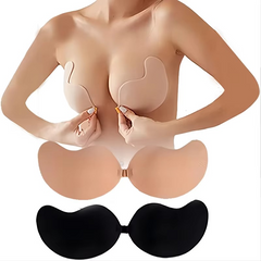 Mango Shape Silicone Chest Stickers Bra Self Adhesive Strapless