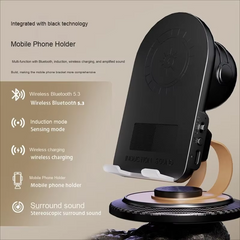 Bluetooth Speaker + Wireless Charging + Phone Stand