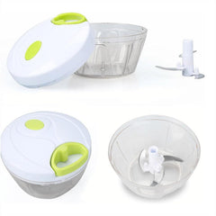 Hand manual pull cord vegetable garlic food processor pulling chopper