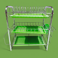 Premium Quality 3 Layer Dish Rack For Kitchen.