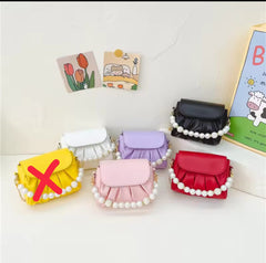 Beaded handle Cross body baby bag