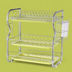 Premium Quality 3 Layer Dish Rack For Kitchen.
