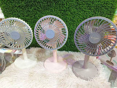 JY SUPER Lithium rechargeable mini table fan and Light or Moving fan JY-2218