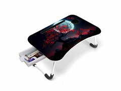 Laptop folding table with drawer