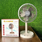 JY SUPER Lithium rechargeable mini table fan and Light or Moving fan JY-2218