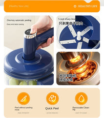 Multi functional peeler and egg beater