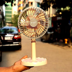 JY SUPER Lithium rechargeable mini table fan and Light or Moving fan JY-2218
