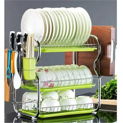 Premium Quality 3 Layer Dish Rack For Kitchen.