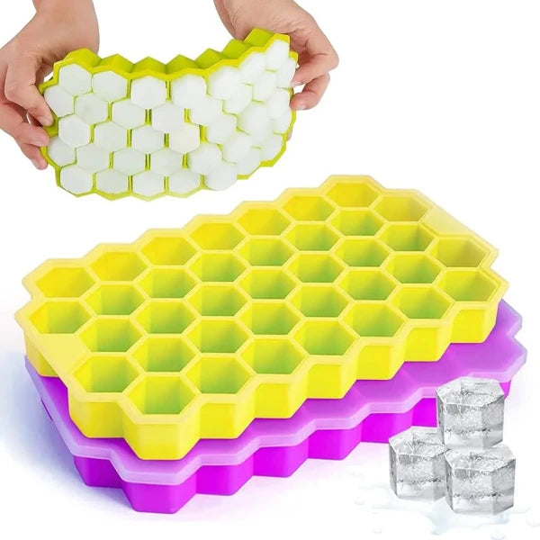 Silicone Ice Cube Tray 37 Cavity Ice-Making Box