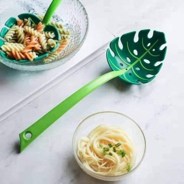 Big Size Jungle Leaves Style Multipurpose Spoon For Curry