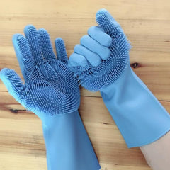 Silicon Dish Washing Kitchen Hand Gloves