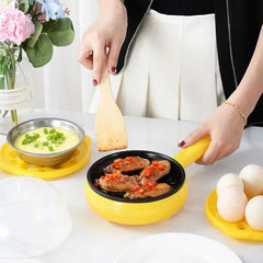 Multi Function 2 In 1 Electric Egg Boiler Frying Pan Non-Stick