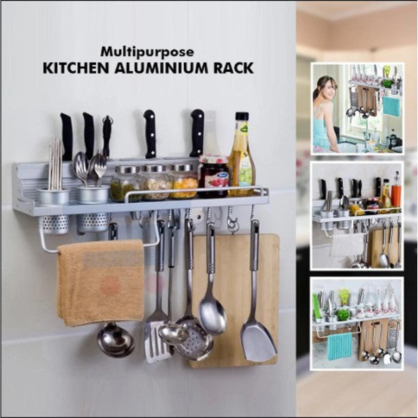 Wall Hanging Aluminum Kitchen Rack