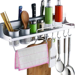 Wall Hanging Aluminum Kitchen Rack