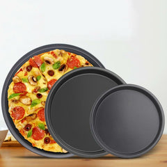 3 Piece Pizza Pan Set - Black