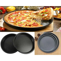 3 Piece Pizza Pan Set - Black