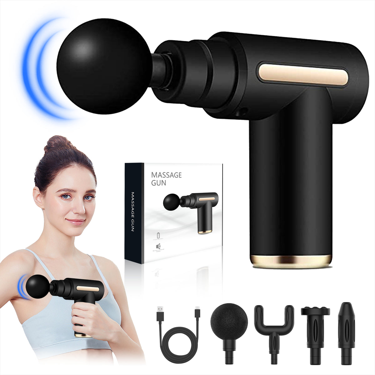 Massage gun offers a professional-grade massage experience