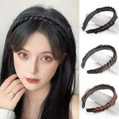 Long Natural Black Brown Braid Hair bands Headbands Hair For Women