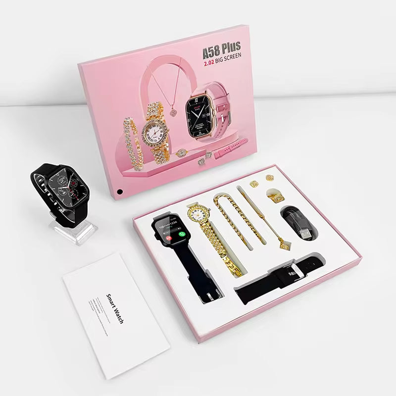 A58 Smartwatch & Jewelry Set
