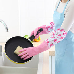 Dishwashing Rubber Wash Clothes Rubber Gloves