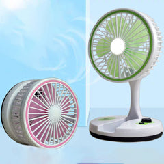রিচার্জেবল ফোল্ডিং ফ্যান উইথ লাইট