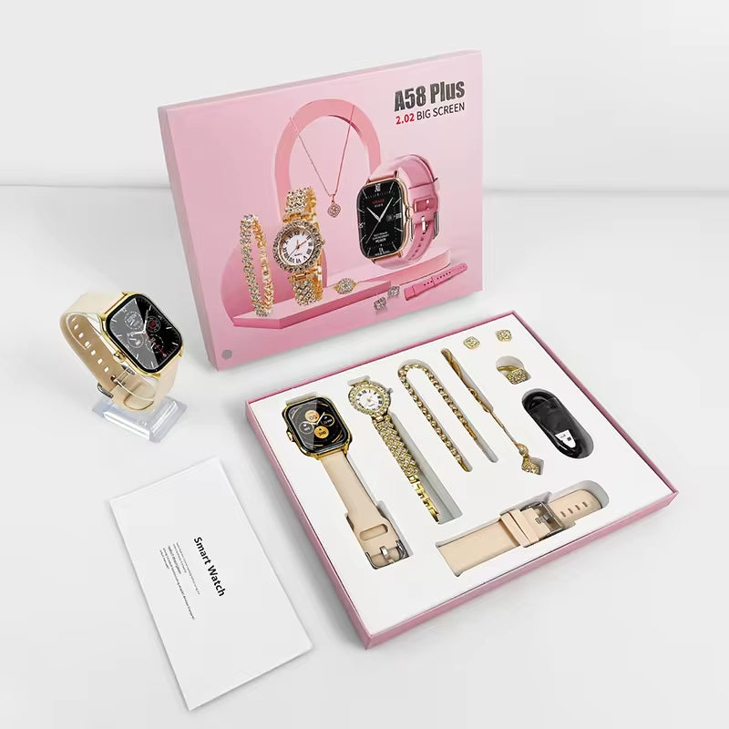 A58 Smartwatch & Jewelry Set