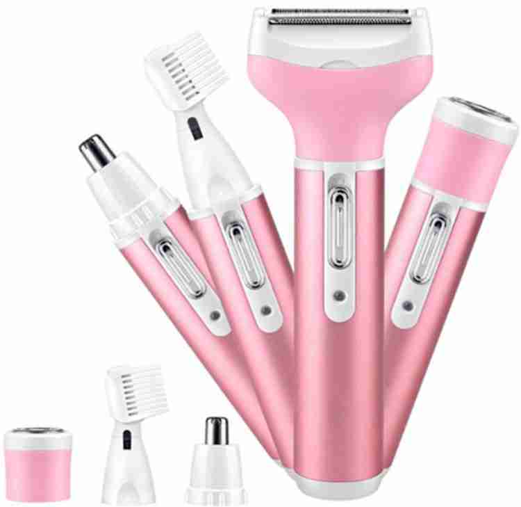 Kemei KM-6637 Multi Functional 4 In 1 Shaver For Women