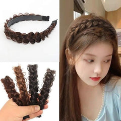 Long Natural Black Brown Braid Hair bands Headbands Hair For Women