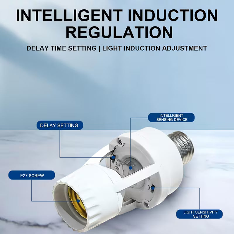 অটোমেটিক মোশন সেন্সর বাল্ব হোল্ডার (PIR Infrared Sensor)