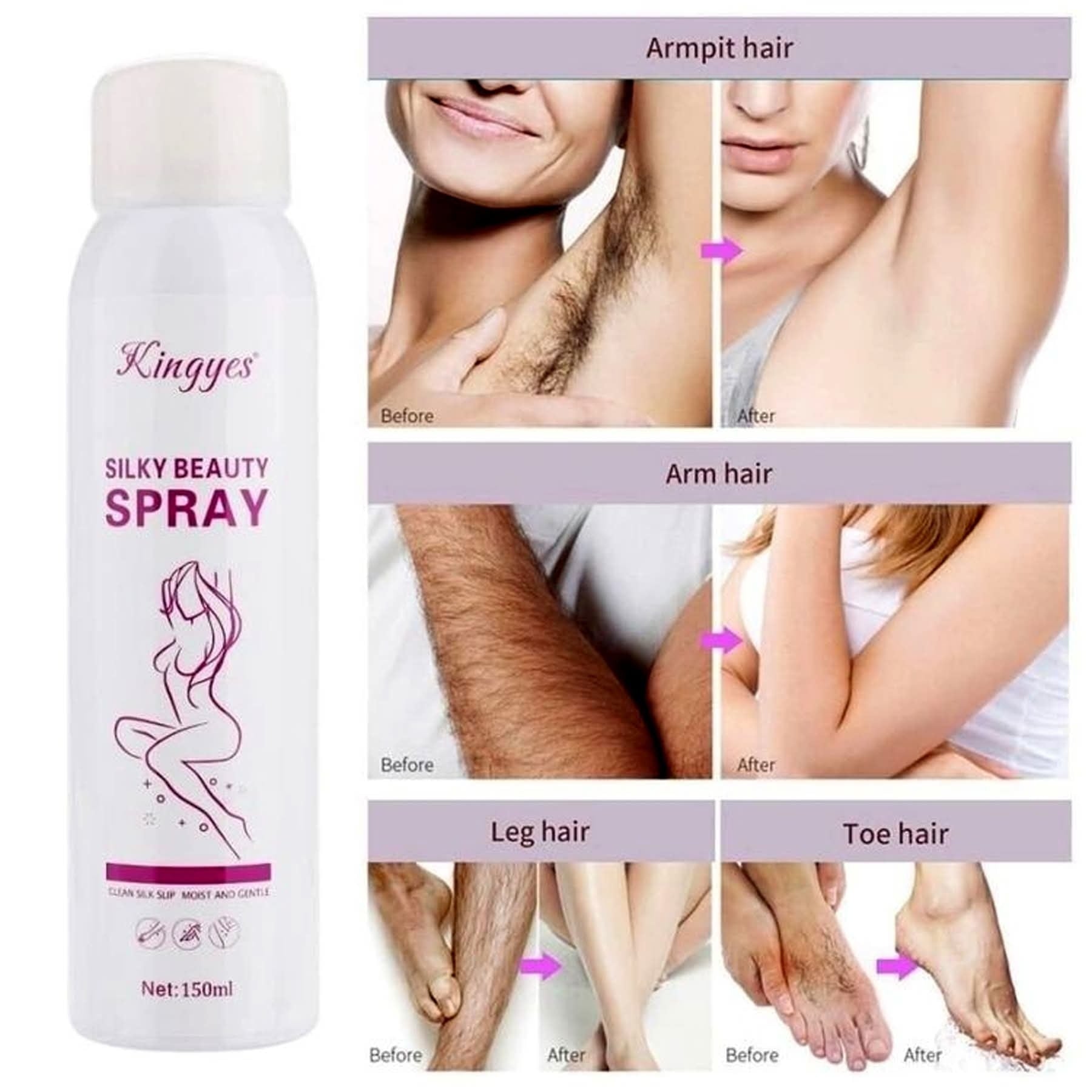 Kingyes Silky Beauty Hair Remover Spray