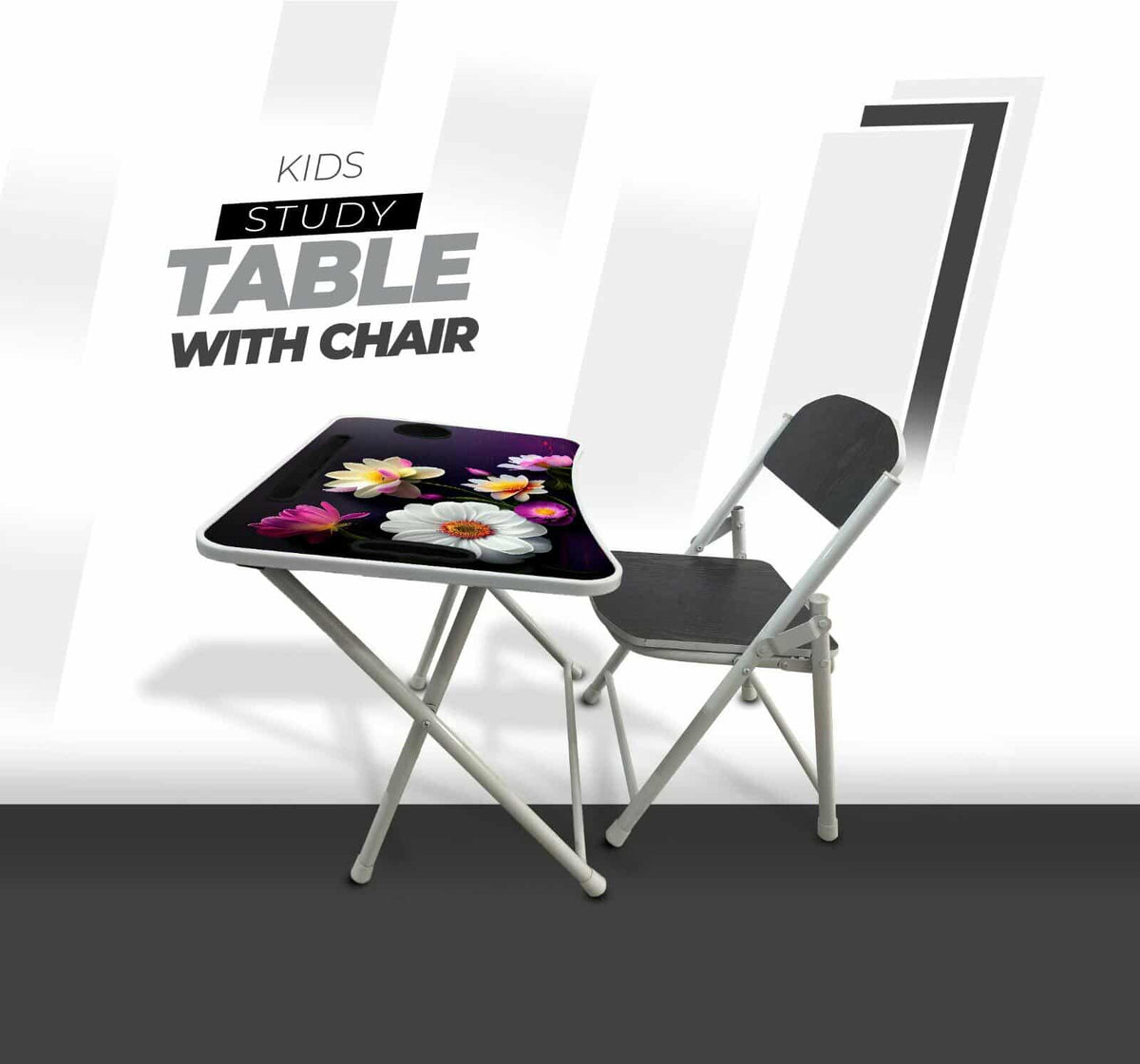 Folding Kids Study Table with chair