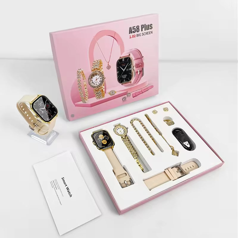 A58 Smartwatch & Jewelry Set