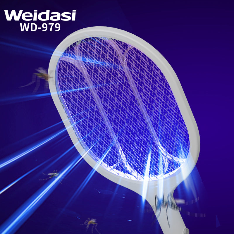 Weidasi New Self-recharging 2-in-1 Electric Usb Mosquito Swatter Anti-mosquito Racket Bat