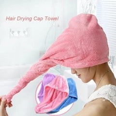 Magic Hair Wrap Bath Salon Towels Fast Drying Absorbent Cap For Women And Girls