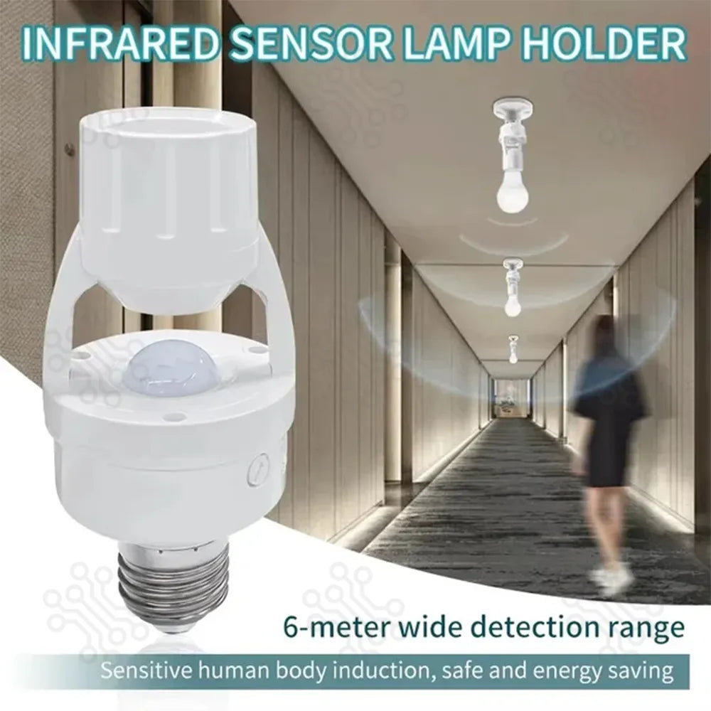 অটোমেটিক মোশন সেন্সর বাল্ব হোল্ডার (PIR Infrared Sensor)