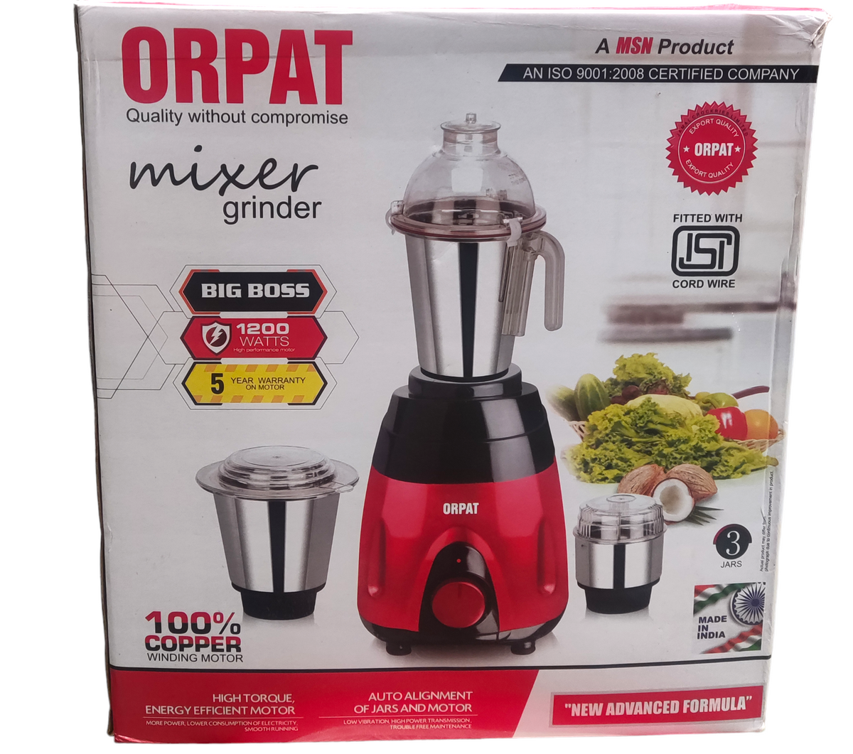 Orpat 1200 watt Blender | Orpat 1200 watt mixer grinder(শুধুমাত্র ডেলিভারি চার্জ এডভান্স করতে হবে)