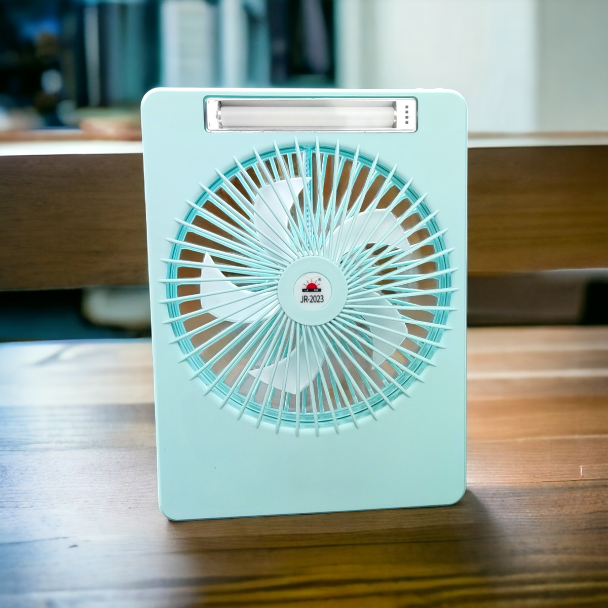 Rechargeable fan JR-2023 (fan with LED light)