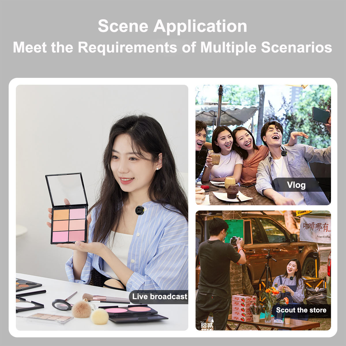 Q8 Rode Podcast Magnetic Wireless Potable Microphone For Cell Phone Singers Lavalier Transmitter And Receiver